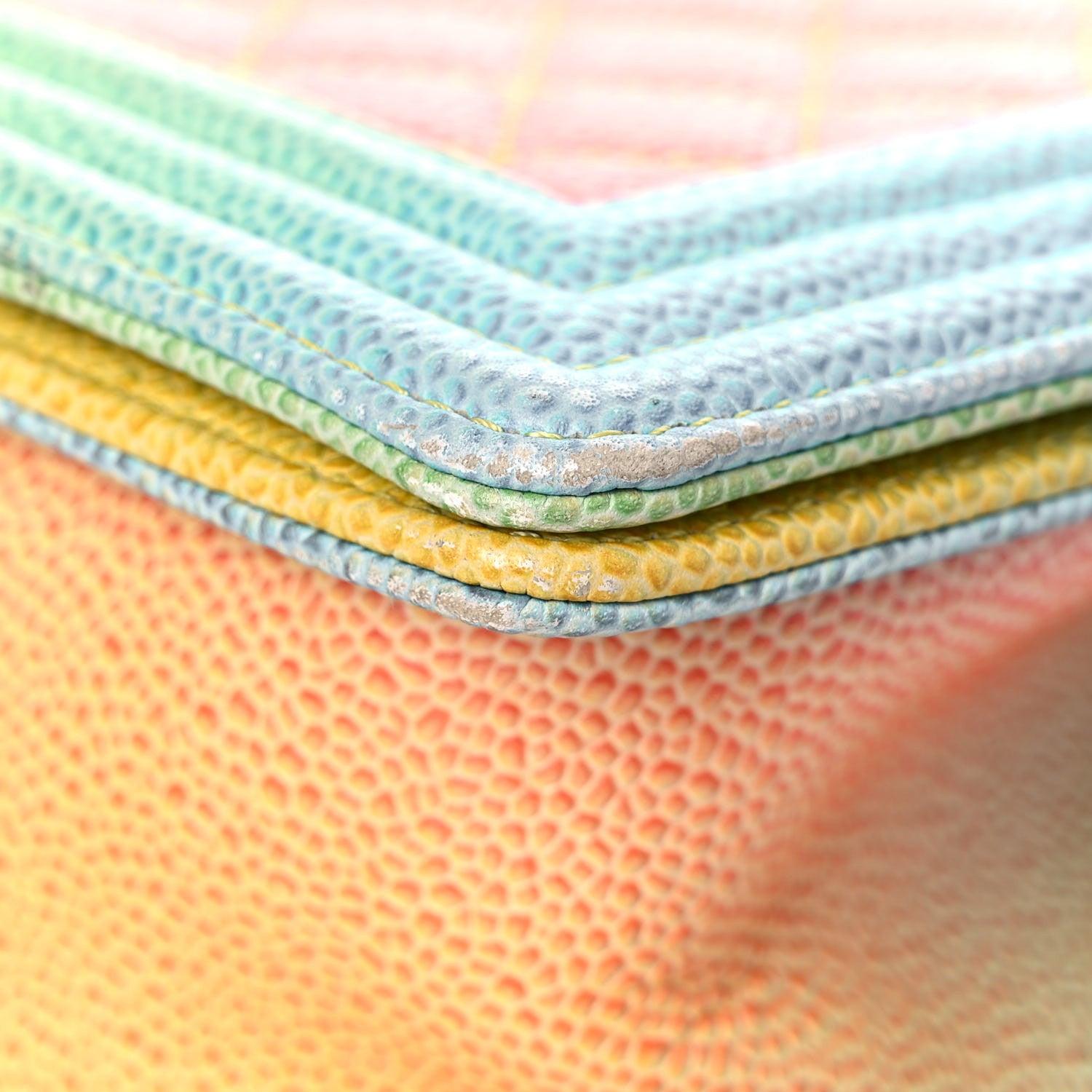Chanel Caviar Quilted Medium Cuba Rainbow Boy Flap Multicolor 9 of 17