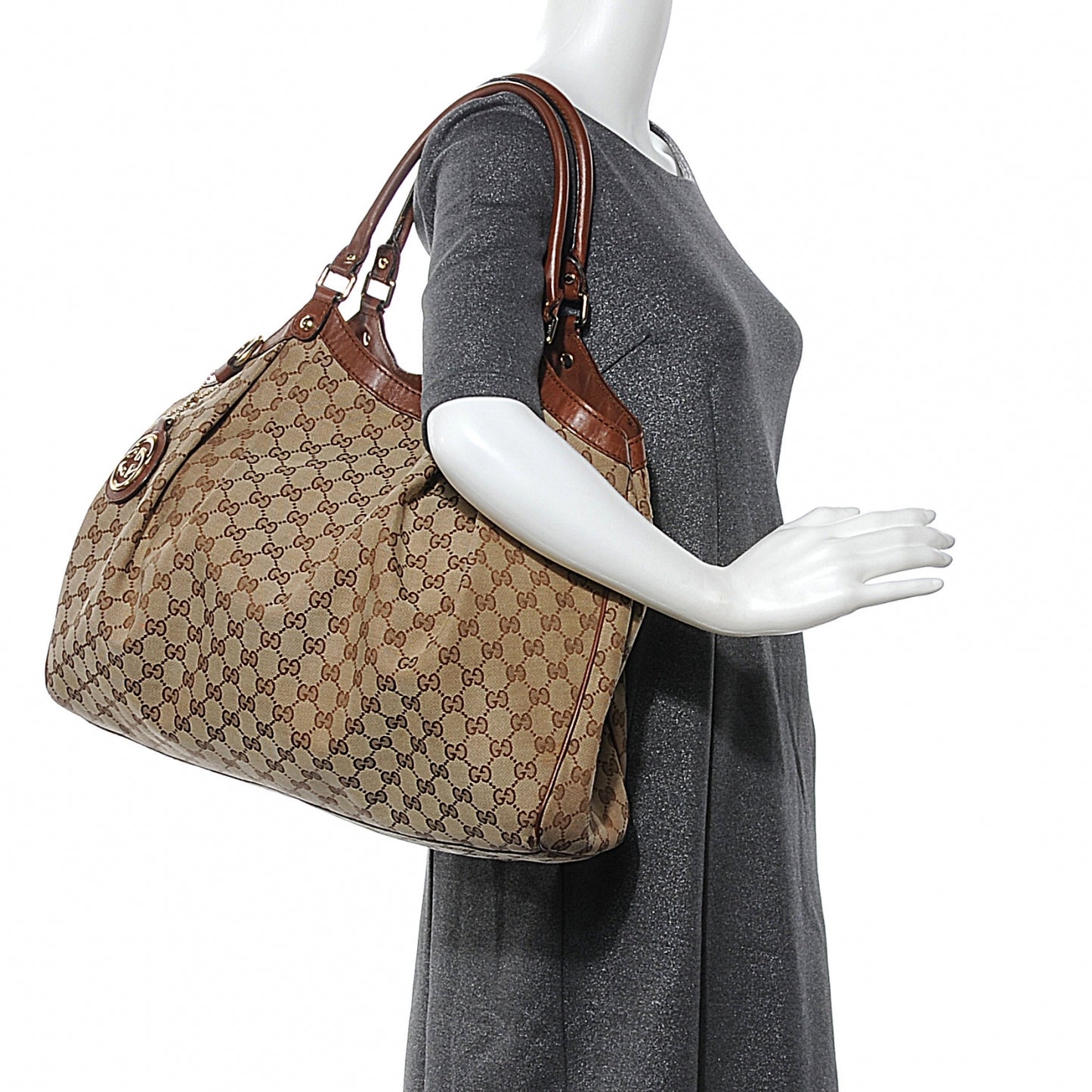 Monogram Large Sukey Light Brown