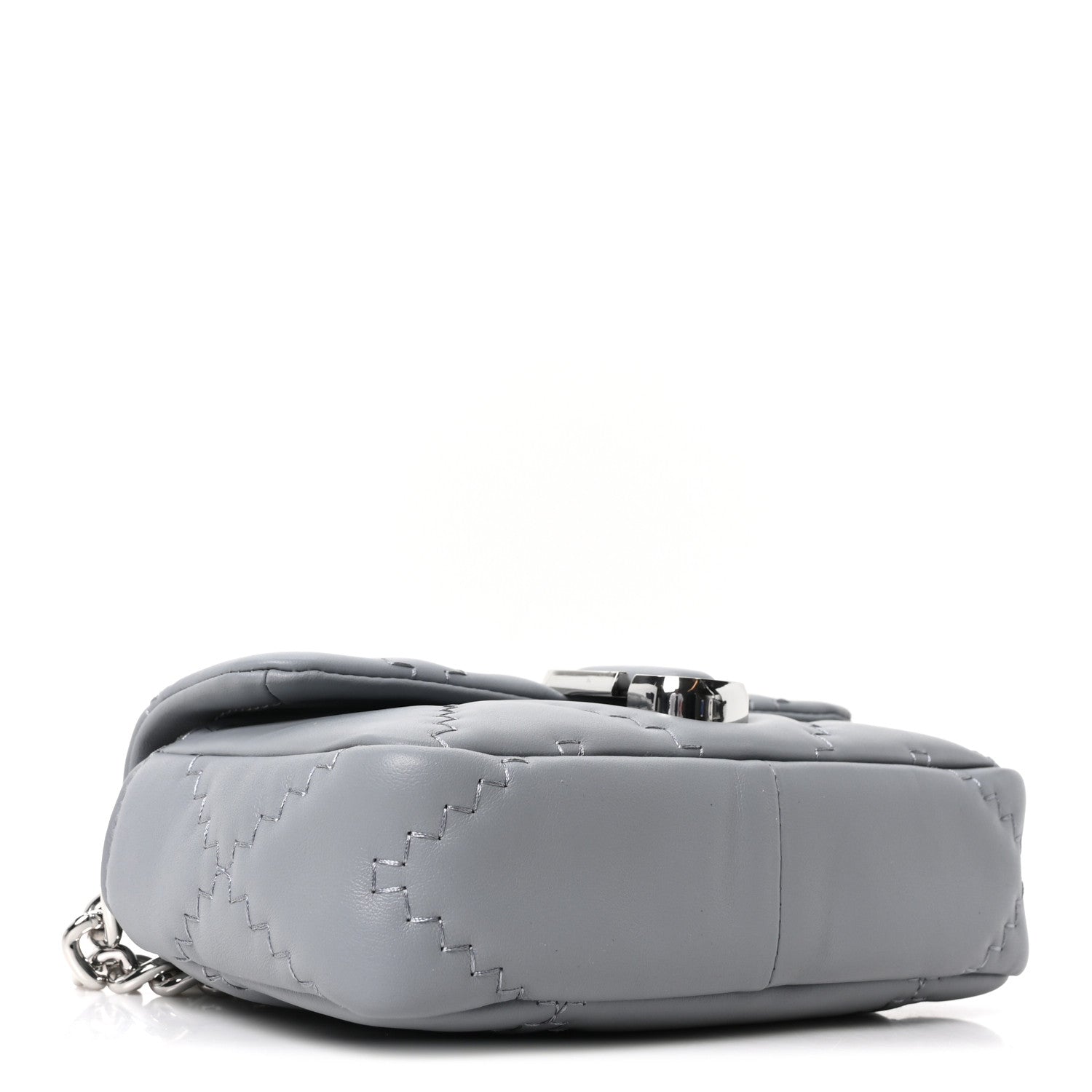 Marc Jacobs Calfskin Quilted The J Marc Shoulder Bag Wolf Grey 4 of 10