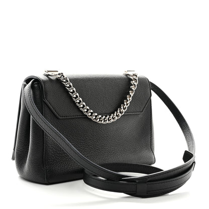Louis Vuitton Calfskin Lockme II Chain Bag BB Black 4 of 9