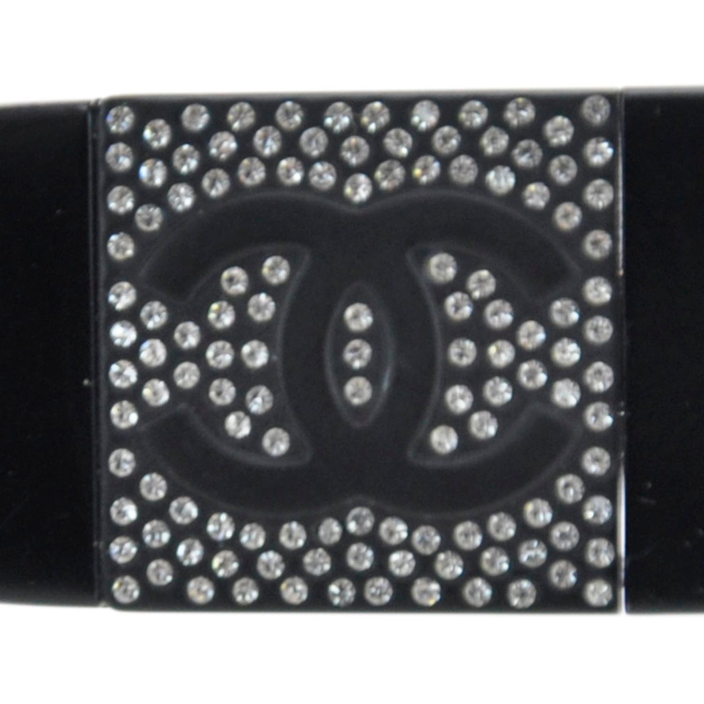 Crystal CC Logo Sunglasses 4117B Black