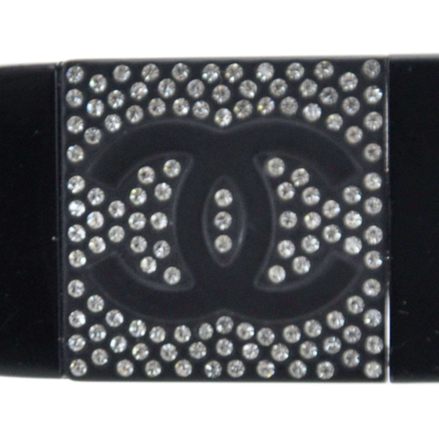 Chanel Crystal CC Logo Sunglasses 4117B Black 6 of 7