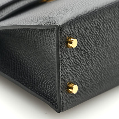 Hermes Epsom Mini Kelly Sellier 20 Black 9 of 10