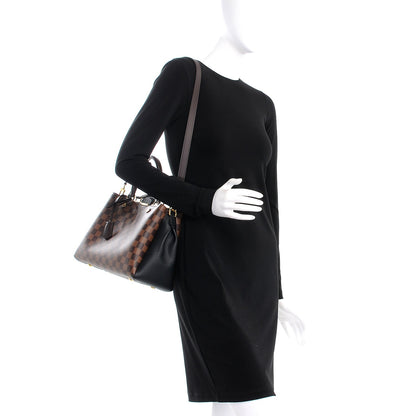 Louis Vuitton Damier Ebene Cuir Taurillon Brittany Black 2 of 8