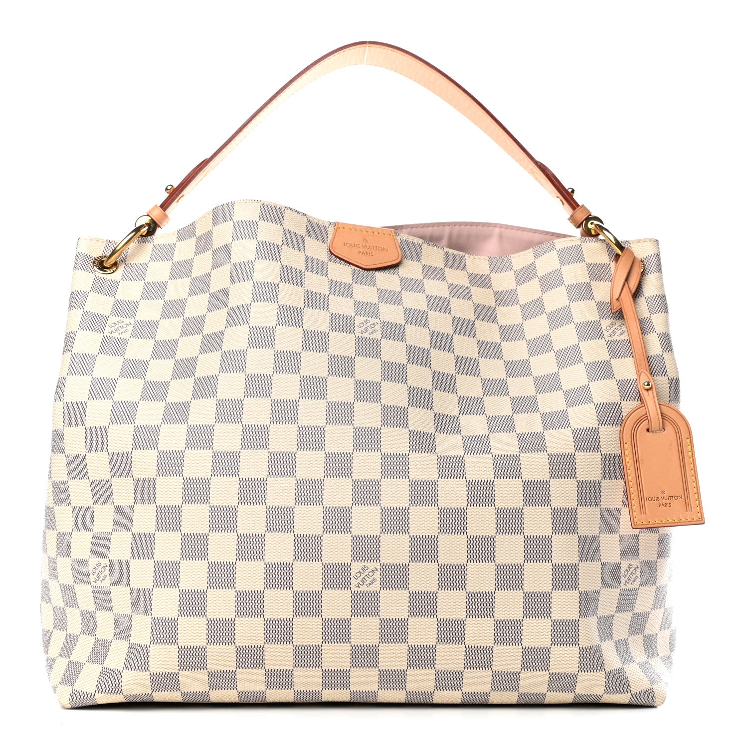 Louis Vuitton Damier Azur Graceful PM Rose Ballerine 1 of 4