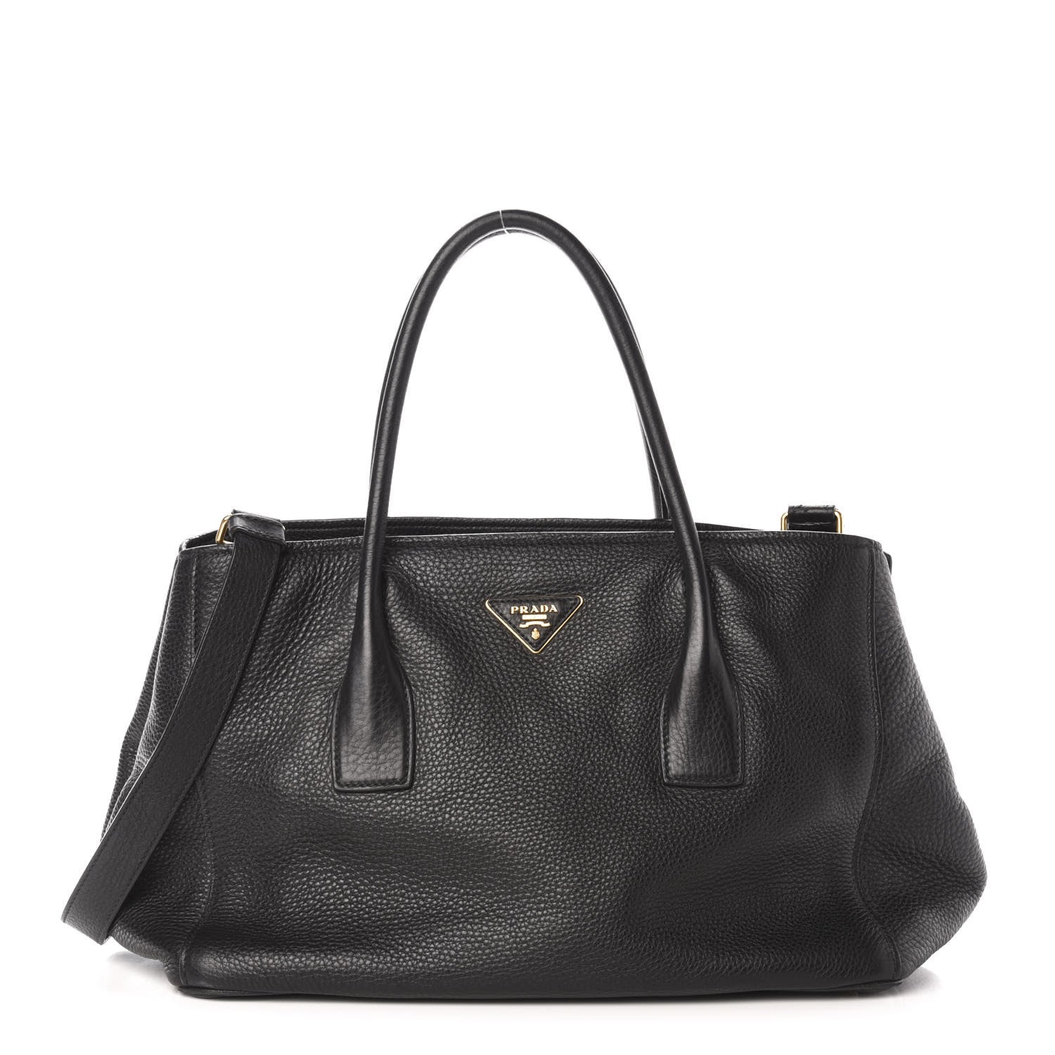 Prada Vitello Daino Shopping Tote Black 1 of 11