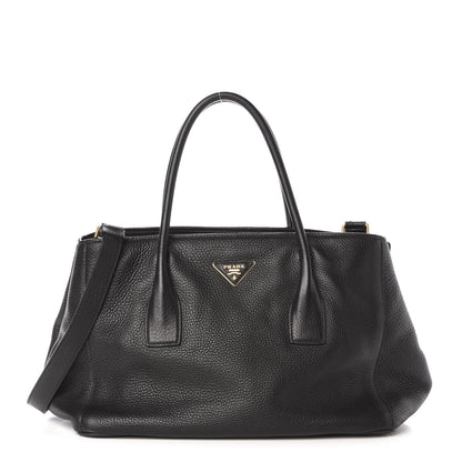 Prada Vitello Daino Shopping Tote Black 1 of 11