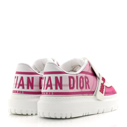 Christian Dior Reflective Fabric Shaded Dior-ID Platform Sneakers 35 Raspberry 4 of 9