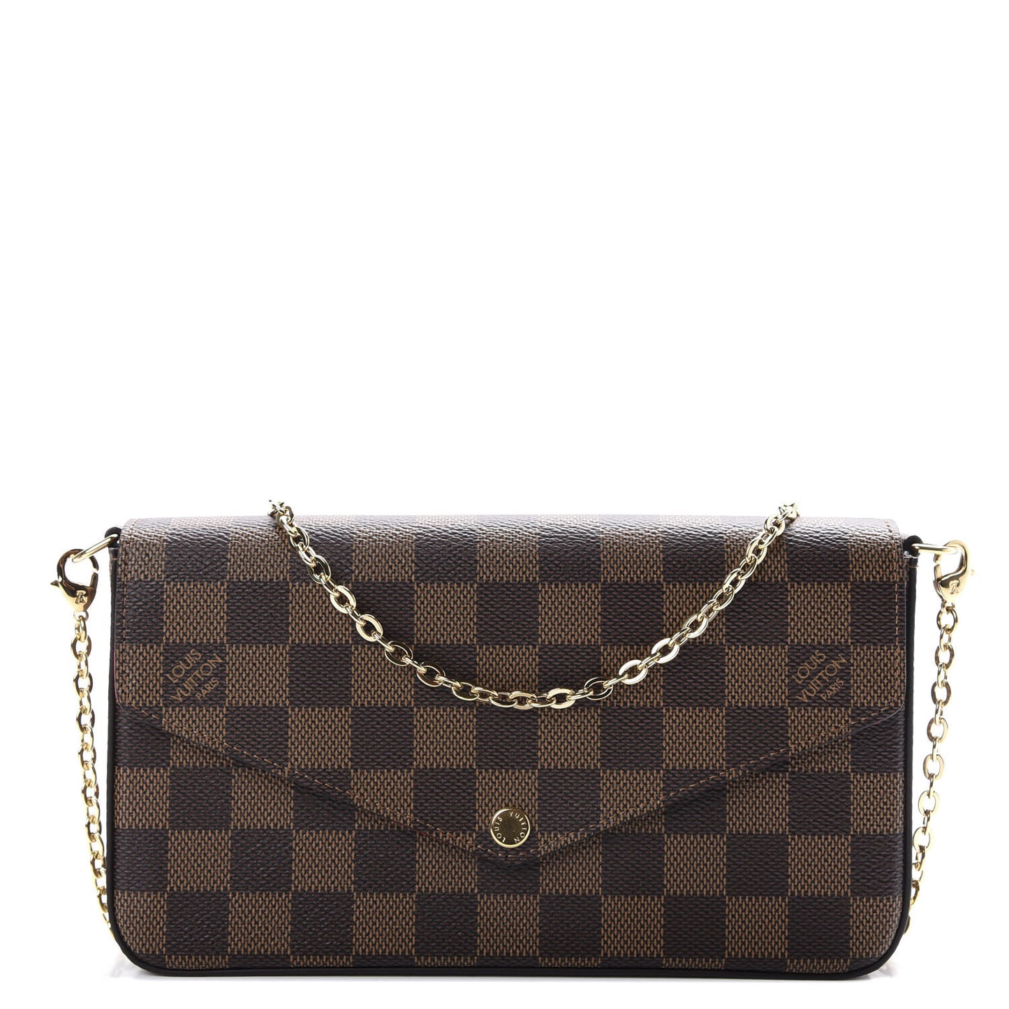 Damier Ebene Pochette Felicie Chain Wallet