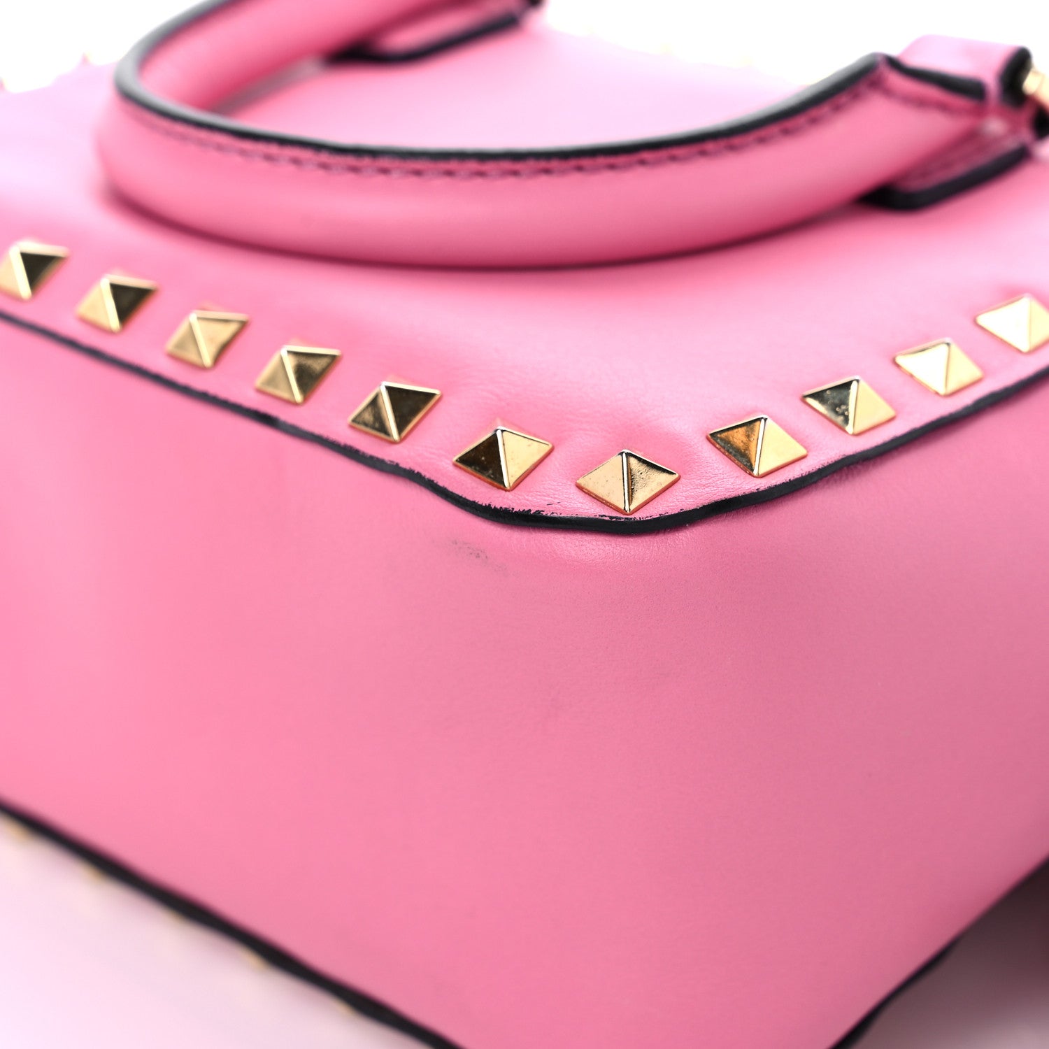 Valentino Garavani Vitello Mini Rockstud Convertible Satchel Ninphea 10 of 14