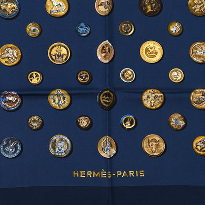 Hermes Silk Boutons De Venerie Scarf 90 2 of 4