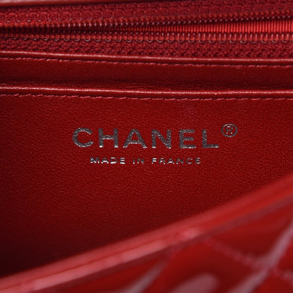 Chanel Patent Calfskin Quilted Mini Rectangular Flap Red 6 of 8