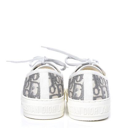 Christian Dior Canvas Oblique Walk'N'Dior Low Top Sneakers 37.5 Grey Stone 5 of 10