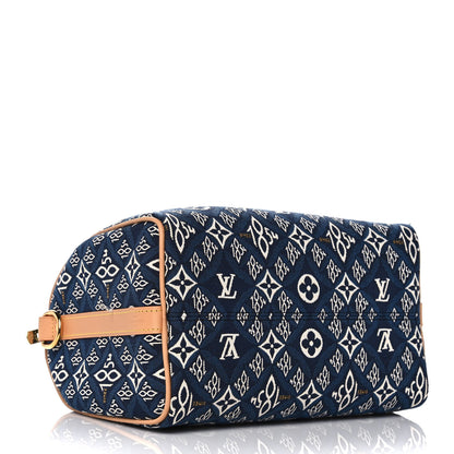 Louis Vuitton Jacquard Since 1854 Speedy Bandouliere 25 Blue 4 of 11