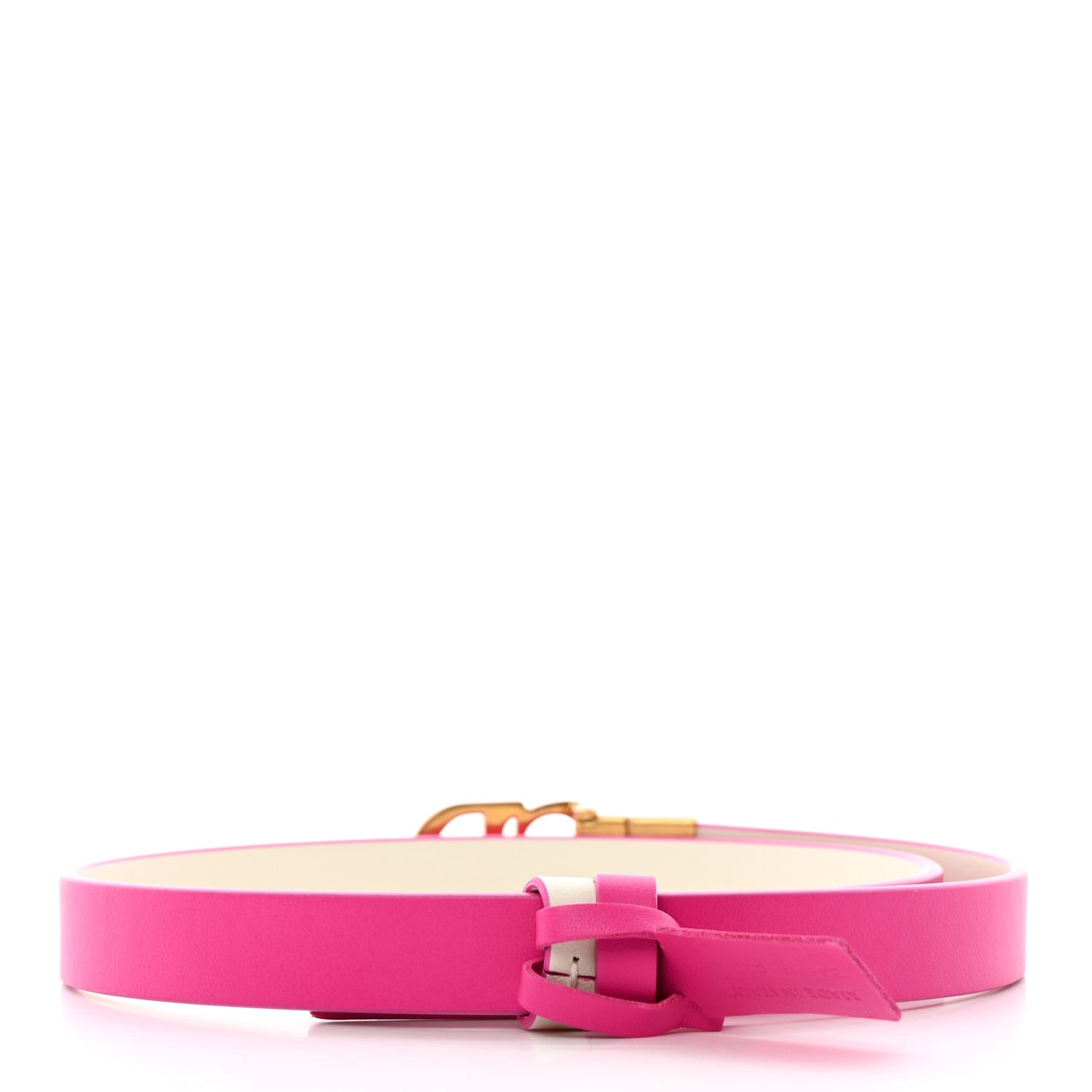 Calfskin Saddle Belt 70 28 Pink