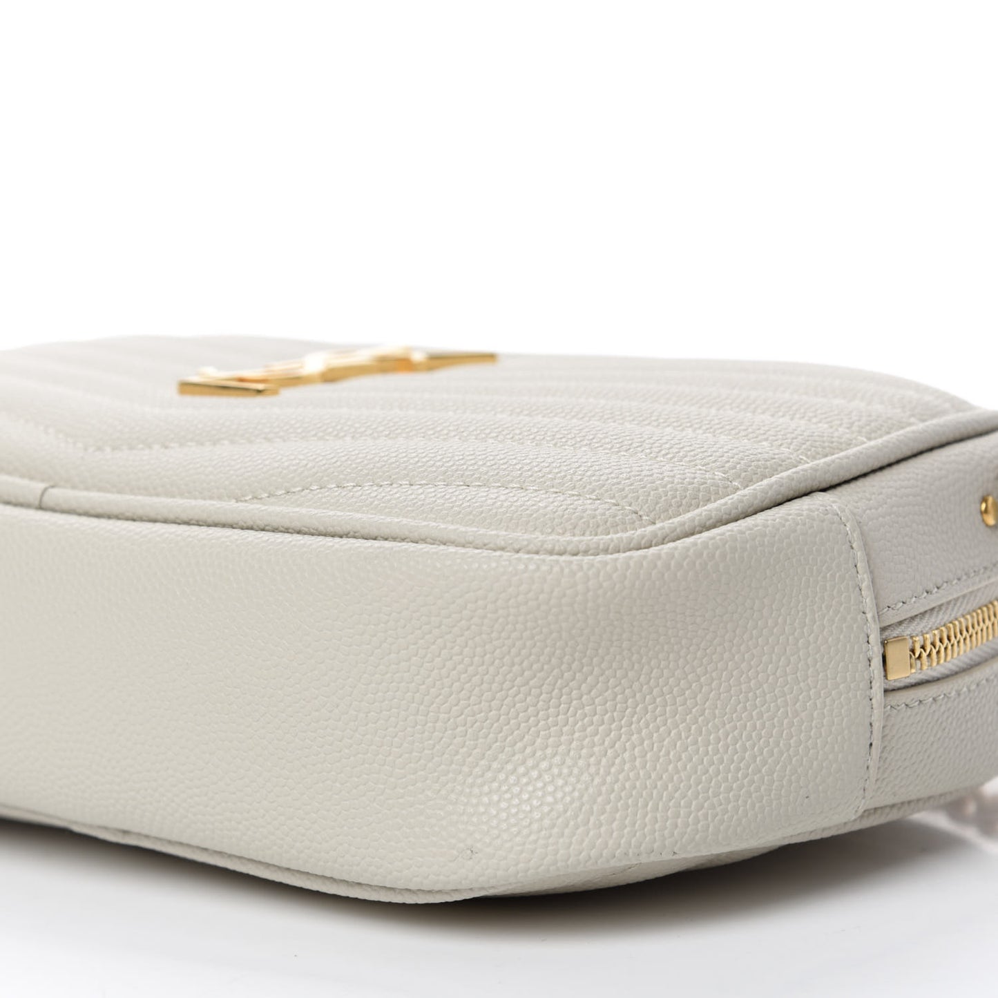 Grain De Poudre Matelasse Monogram Mini Lou Camera Bag Crema Soft