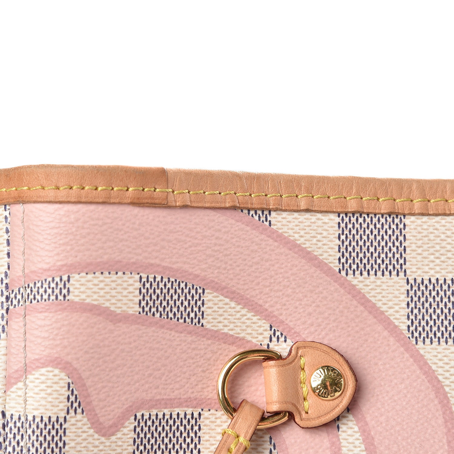 Louis Vuitton Damier Azur Tahitienne Neverfull MM 12 of 17