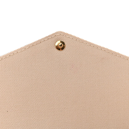 Louis Vuitton Empreinte Monogram Giant By The Pool Felicie Pochette Chain Wallet Cream Saffron 10 of 11