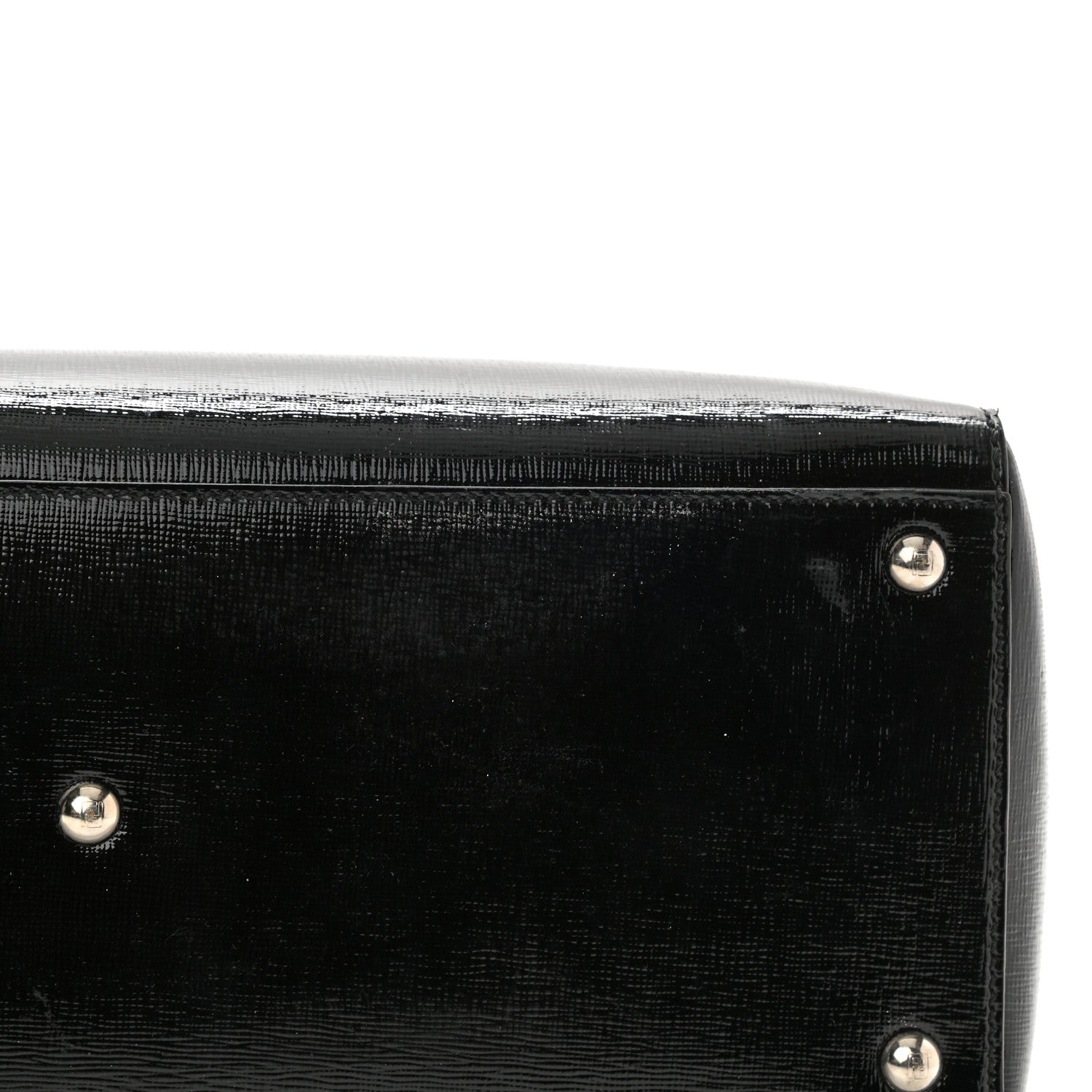 Fendi Patent Vitello Elite Regular 2Jours Tote Black 10 of 10