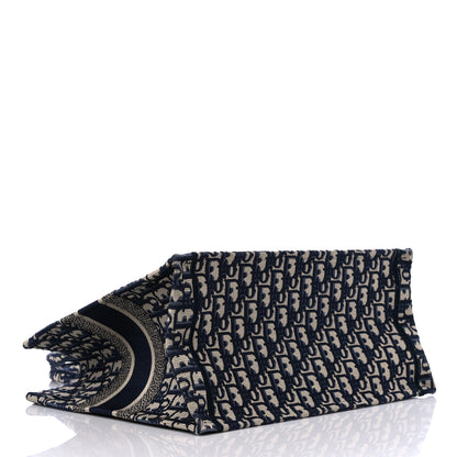 Christian Dior Oblique Medium Book Tote Blue Multicolor 3 of 10