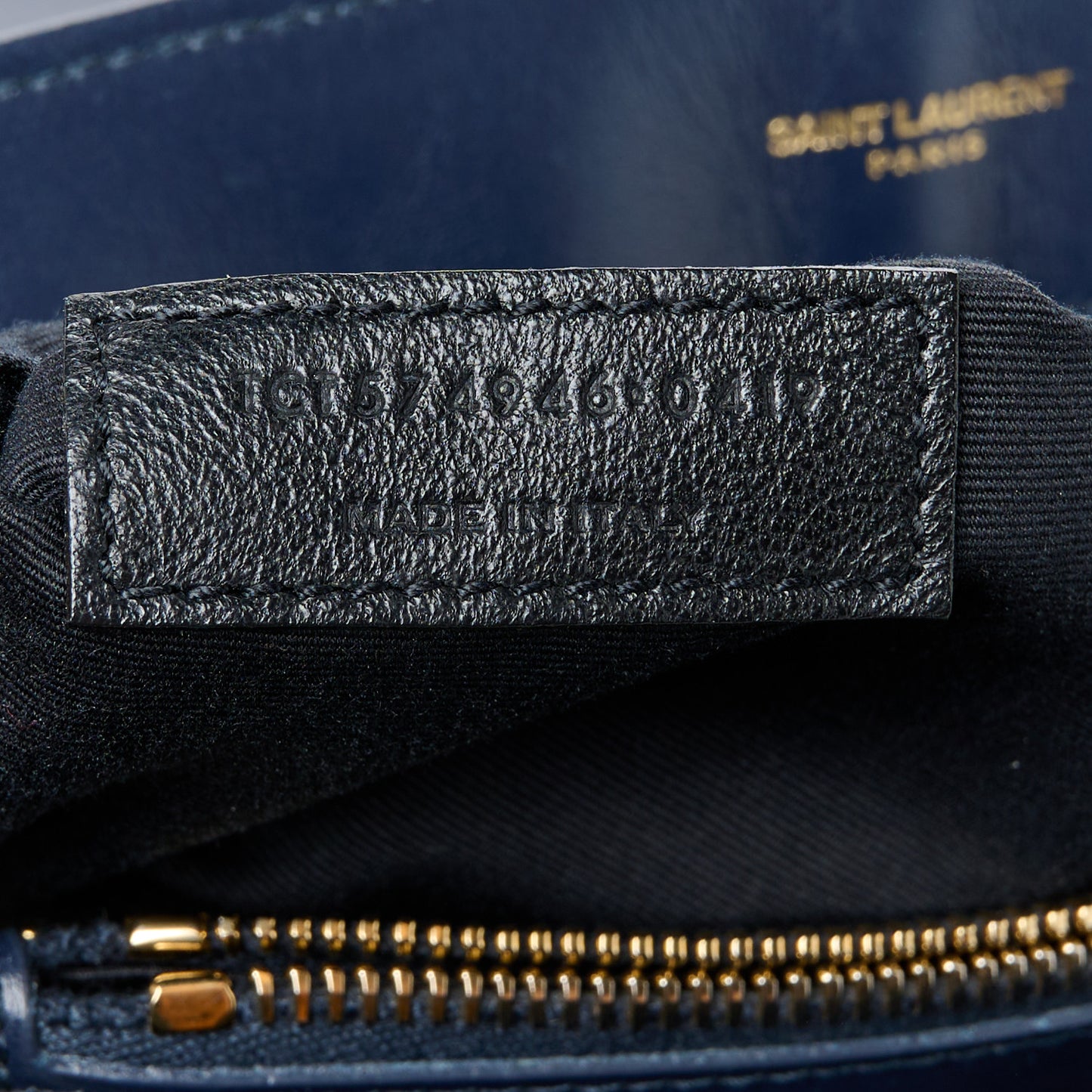 Calfskin Y Quilted Monogram Medium Loulou Chain Satchel Deep Marine