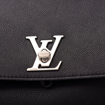 Louis Vuitton Calfskin Lockme Backpack Black 10 of 10