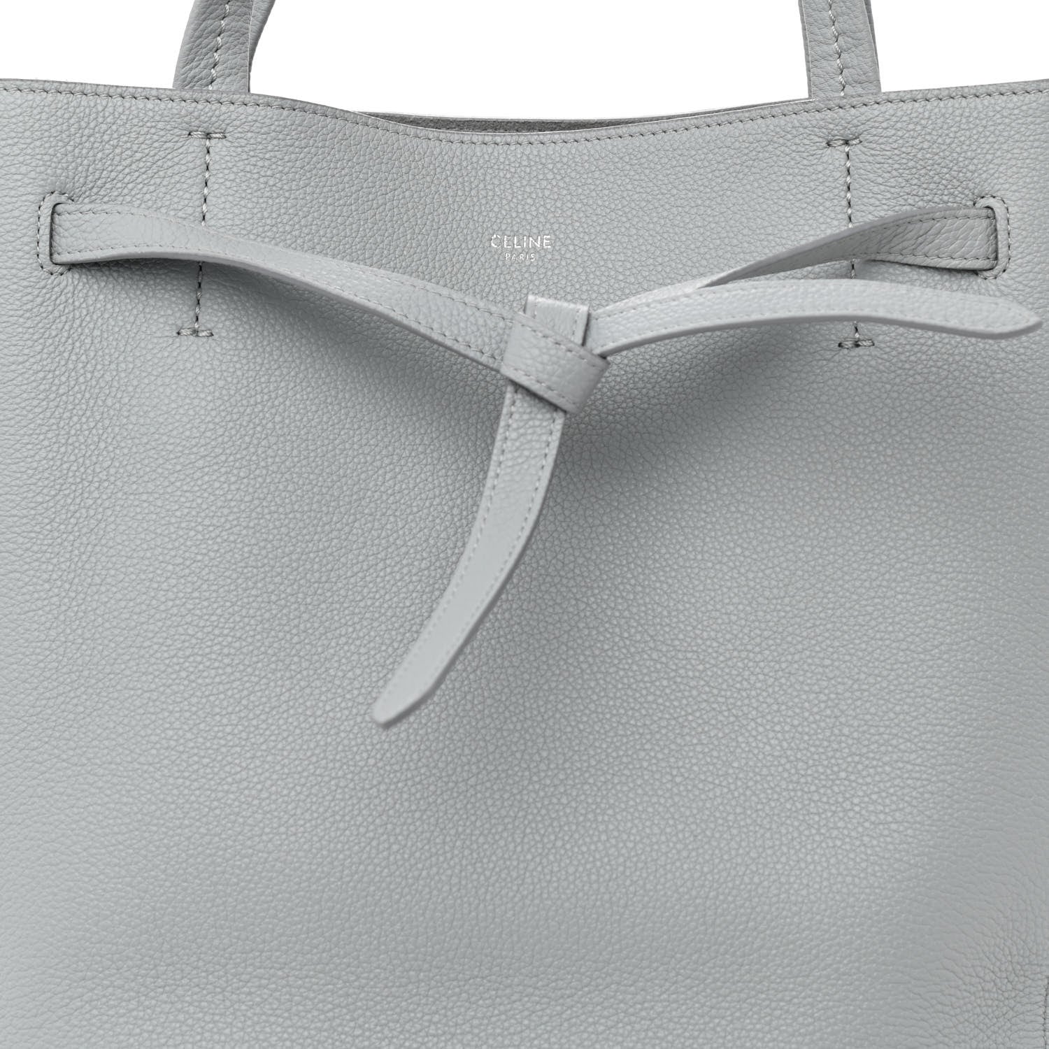 Celine Soft Grained Calfskin Small Belt Cabas Phantom Mineral 8 of 10