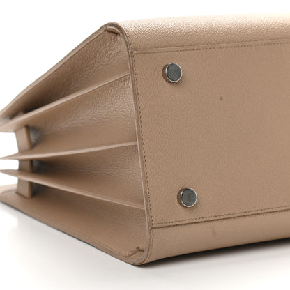 Saint Laurent Grained Calfskin Small Sac De Jour Dark Beige 8 of 10