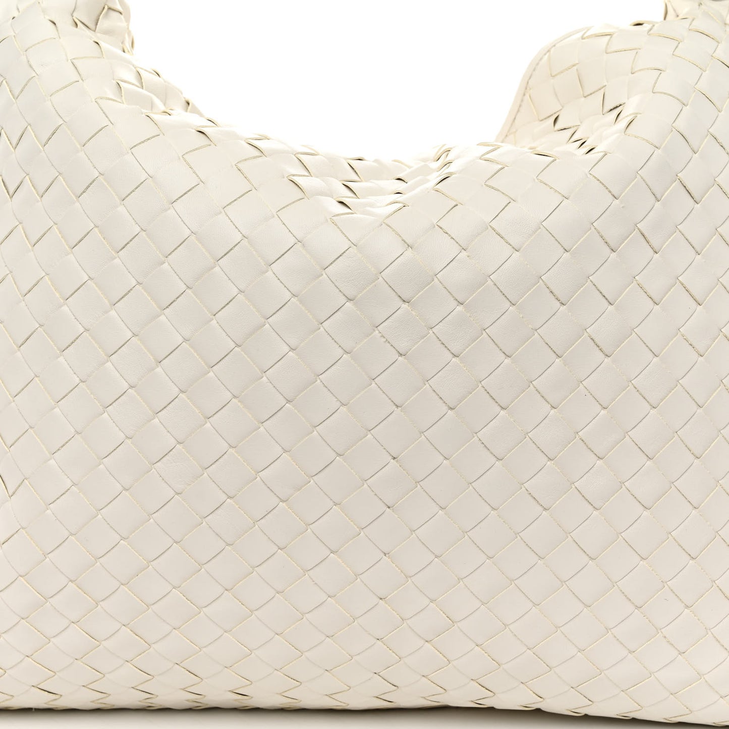 Calfskin Intrecciato Large Hop White