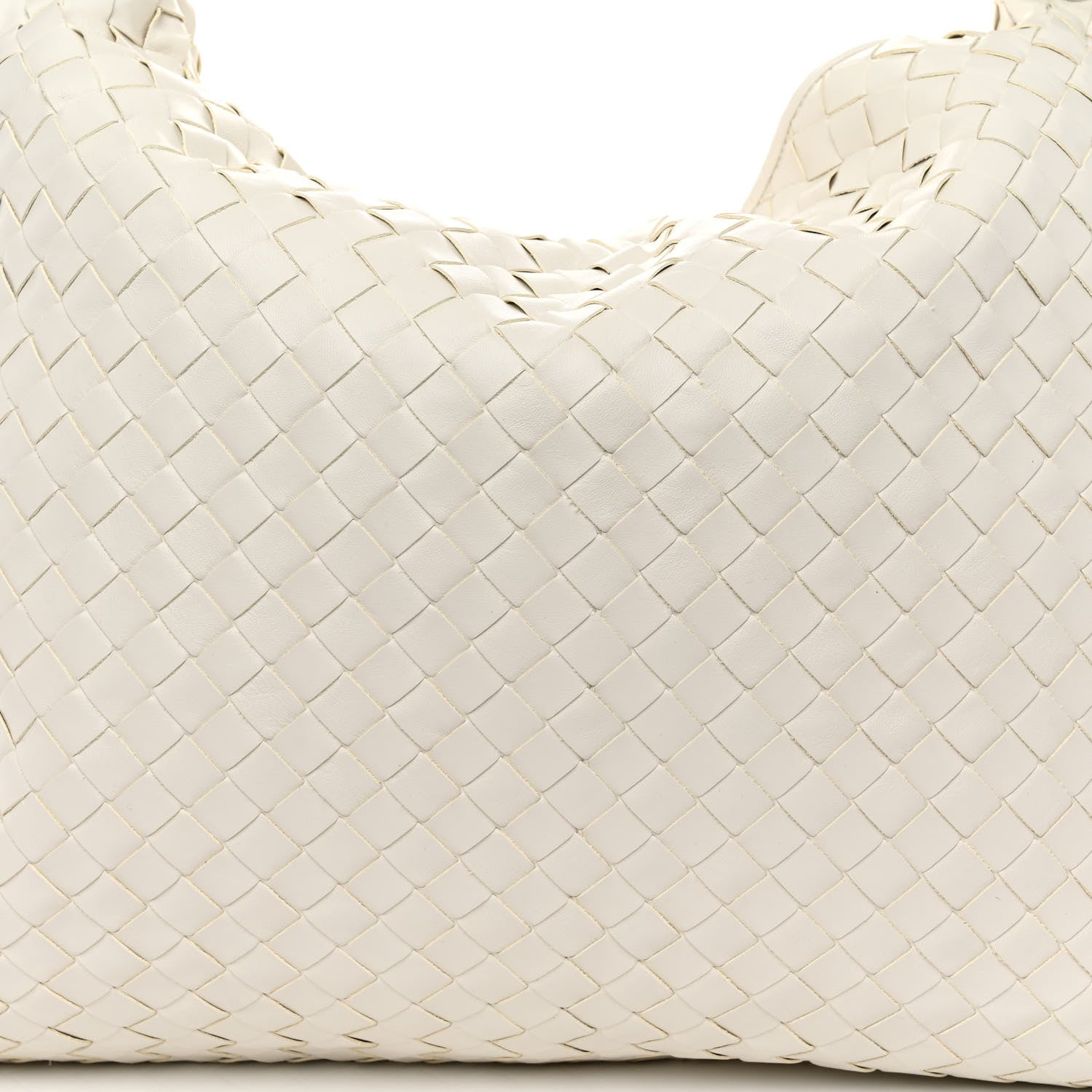 Bottega Veneta Calfskin Intrecciato Large Hop White 7 of 9