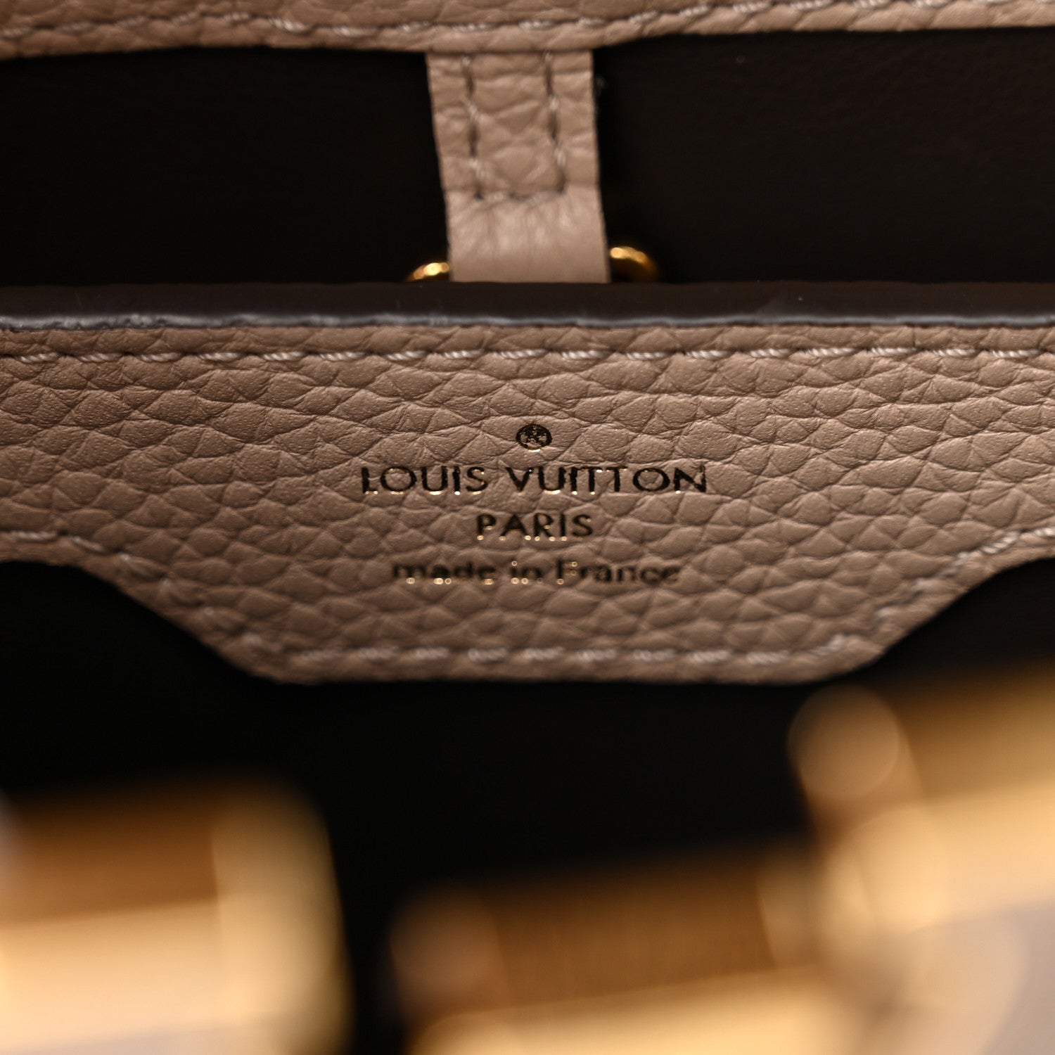 Louis Vuitton Taurillon Capucines PM Galet 6 of 11
