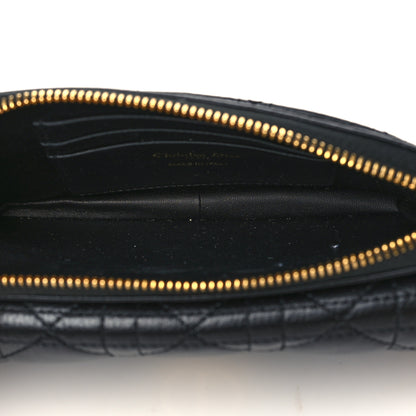 Christian Dior Supple Calfskin Cannage Caro Pouch with Chain Black 5 of 6