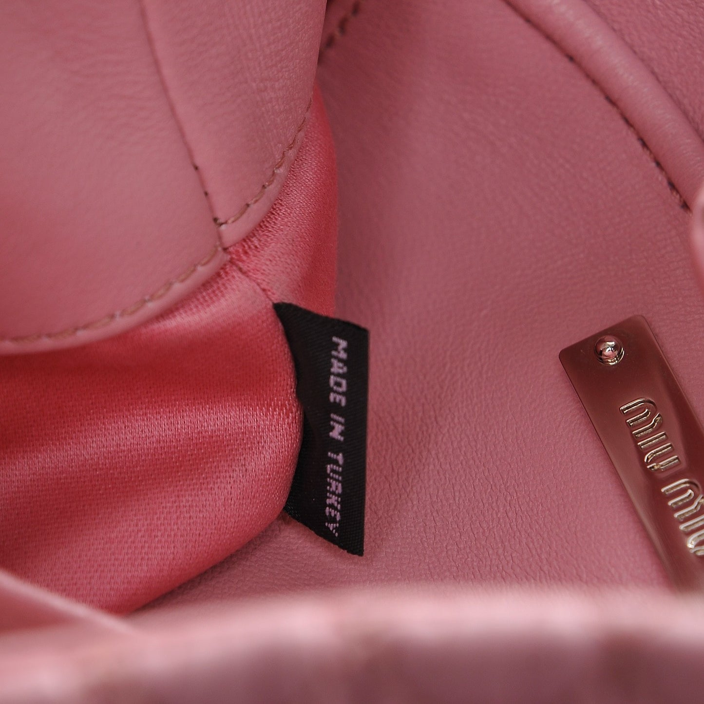 Nappa Matelasse Swarovski Crystal Tote Rosa