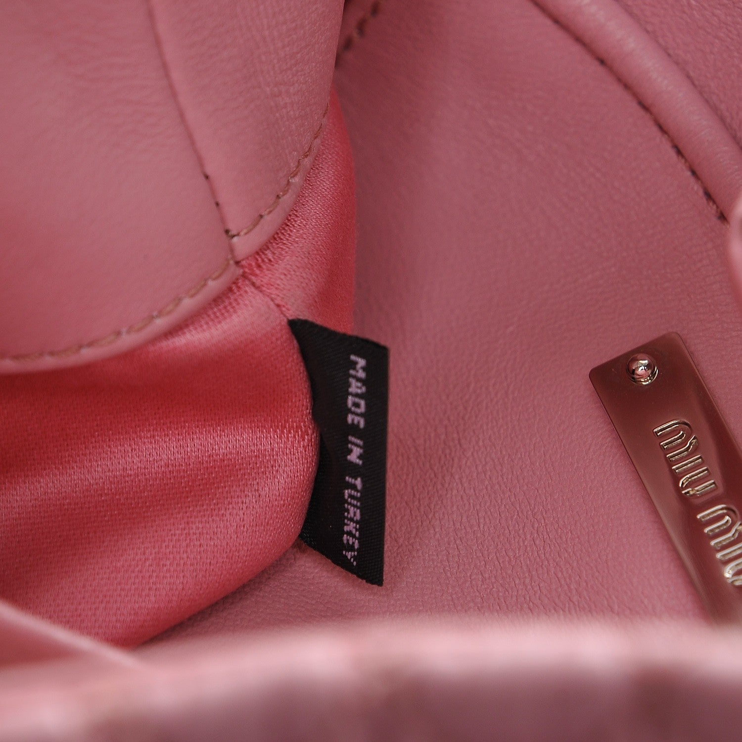 Miu Miu Nappa Matelasse Swarovski Crystal Tote Rosa 8 of 8