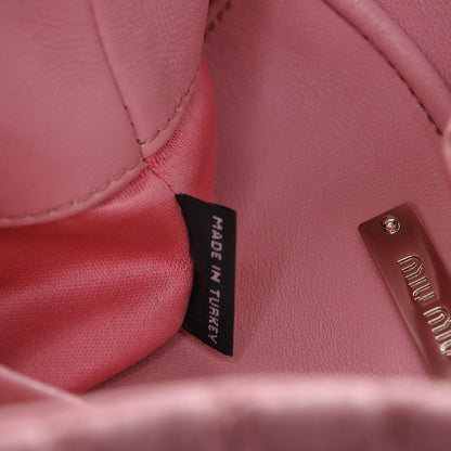 Miu Miu Nappa Matelasse Swarovski Crystal Tote Rosa 8 of 8