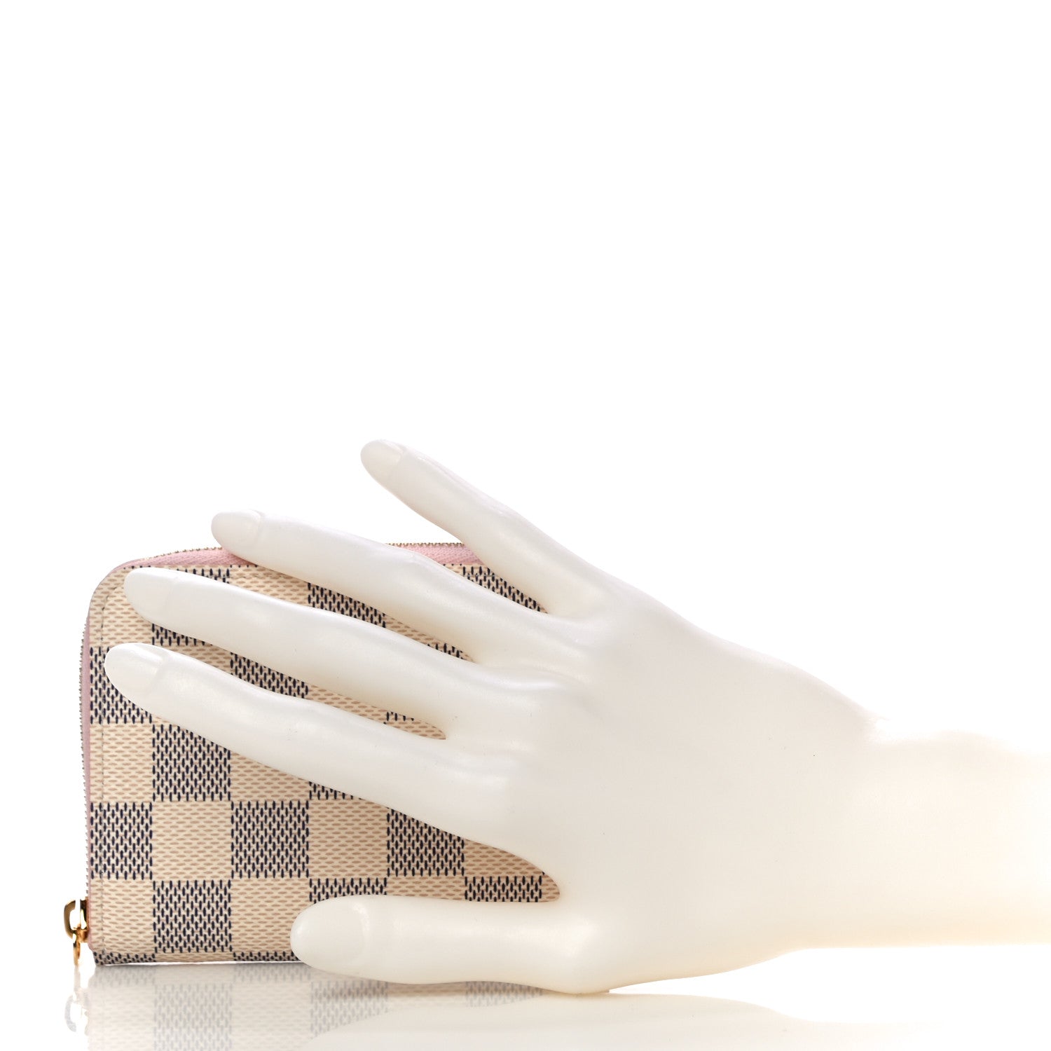 Louis Vuitton Damier Azur Zippy Coin Purse Rose Ballerine 2 of 10