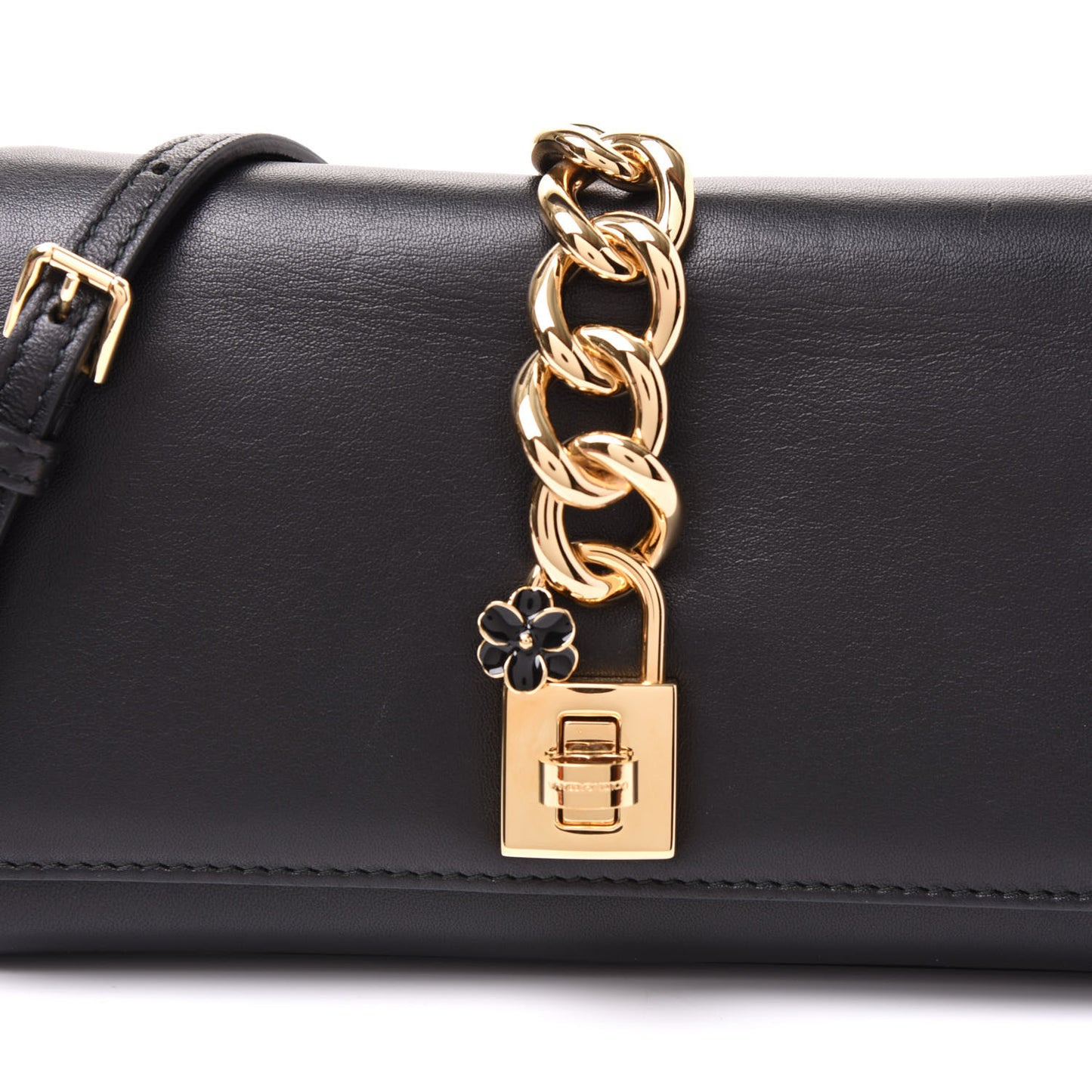 Calfskin Crossbody Bag Black