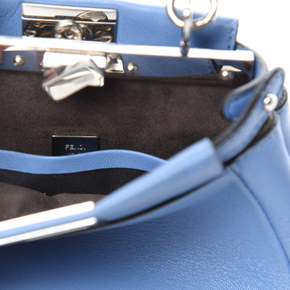 Fendi Shiny Nappa Micro Peekaboo Iconic Satchel Nebula 8 of 10
