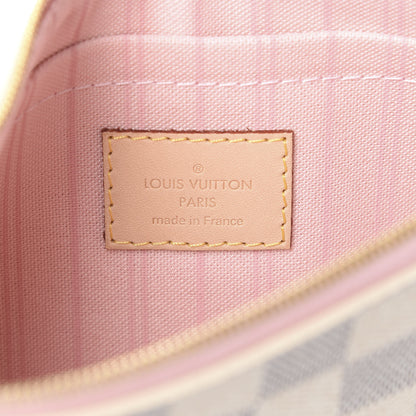 Louis Vuitton Damier Azur Neverfull MM GM Pochette Rose Ballerine 5 of 6