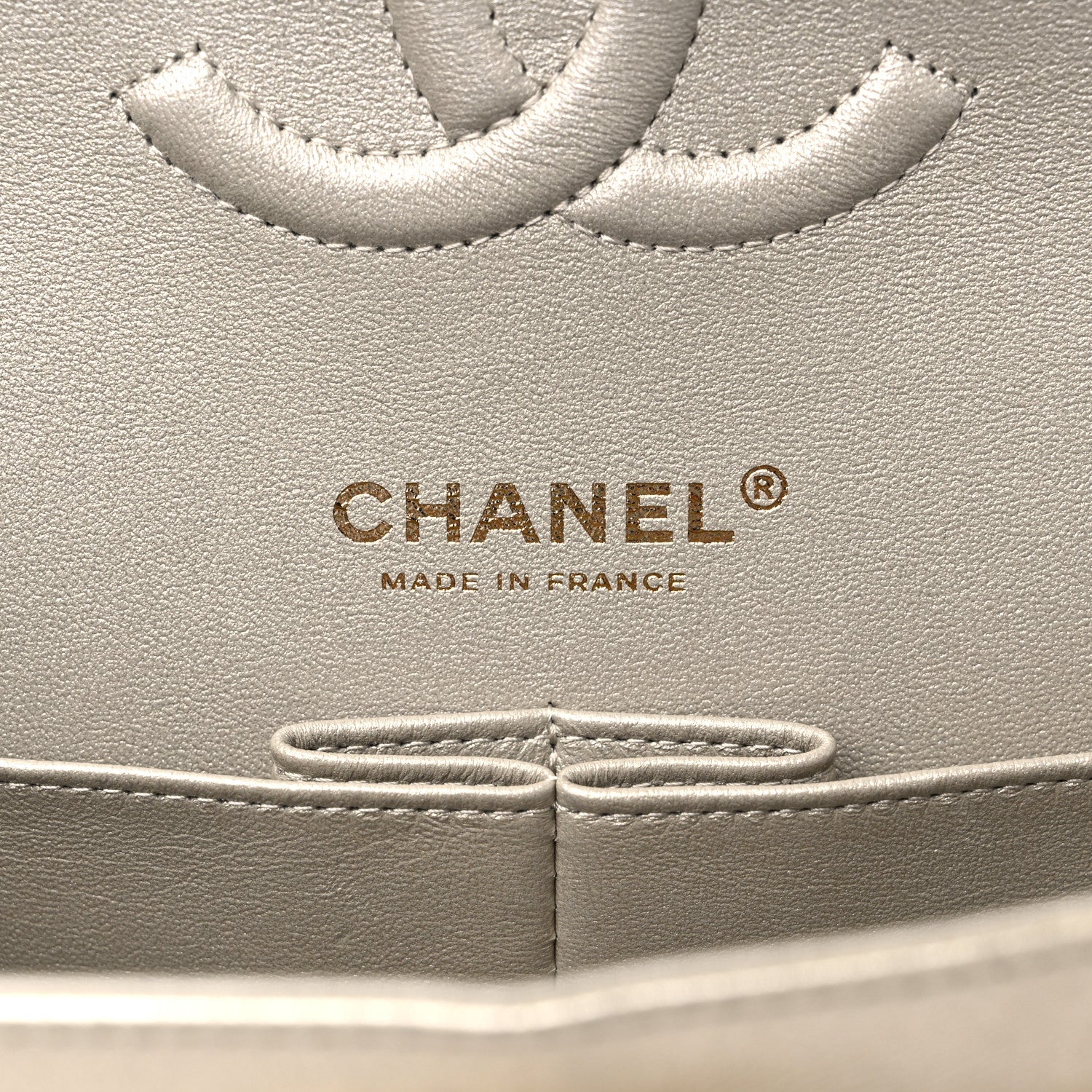 Chanel Metallic Lambskin Quilted Medium Double Flap Gold 6 of 11