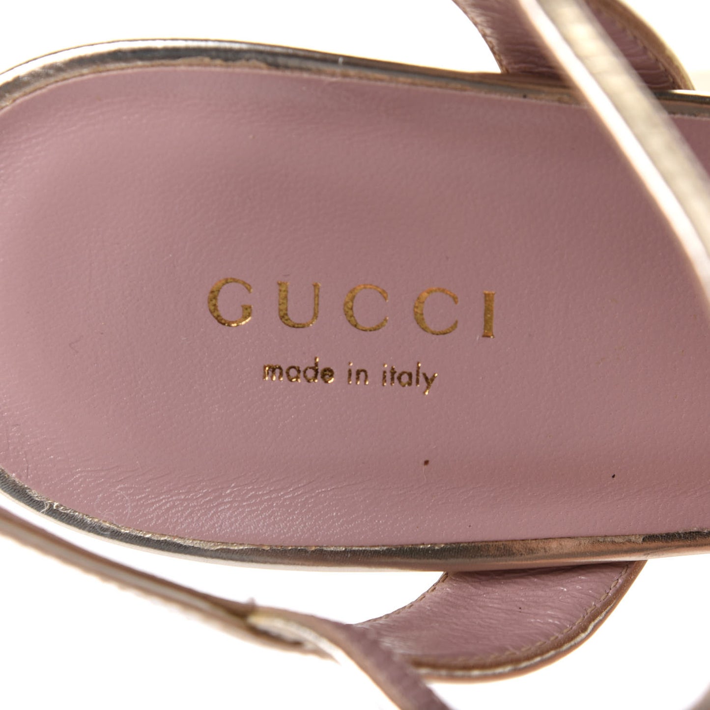 Metallic Patent Horsebit Platform Sandals 39.5 Gold