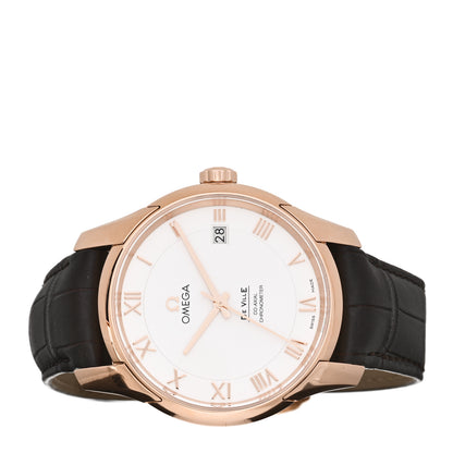 Omega 18K Red Gold Alligator 41mm De Ville Co-Axial Automatic Watch 431.53.41.21.02.001 2 of 5