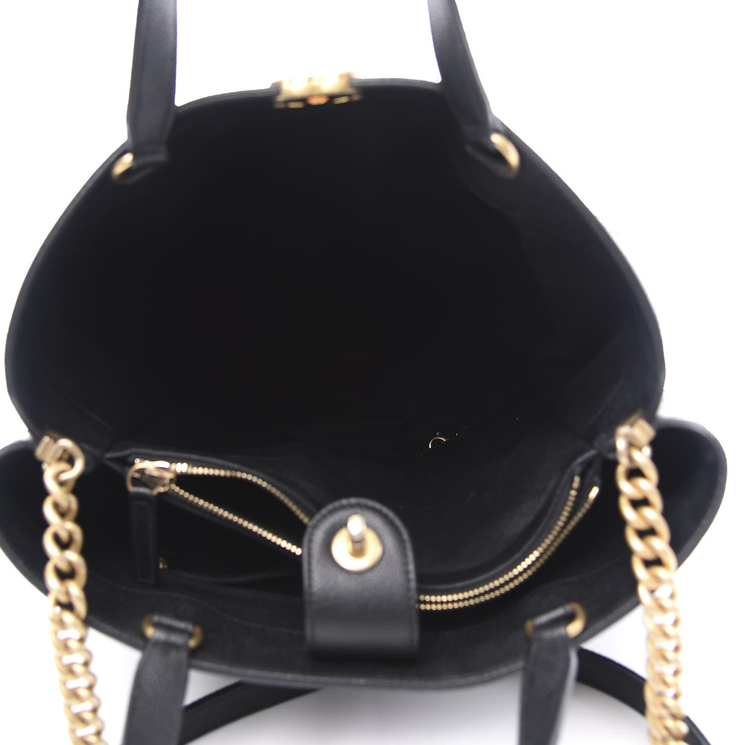 Chanel Caviar Stitched Large Shopping Tote Bag Black 4 of 11