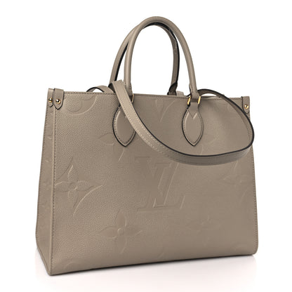 Louis Vuitton Empreinte Monogram Giant Onthego MM Tourterelle 3 of 8