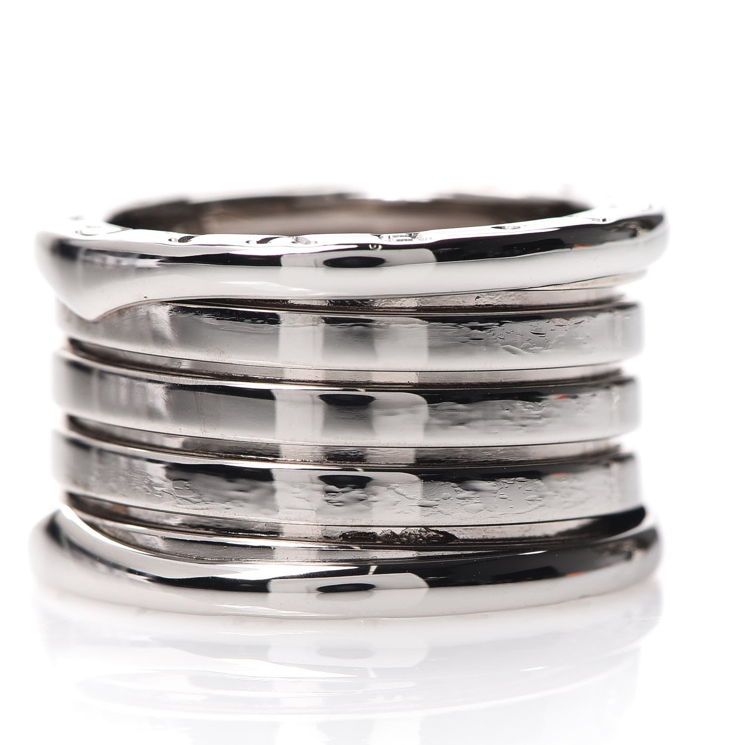 Bulgari 18K White Gold B.Zero1 Five-Band Ring 53 6.25 4 of 4