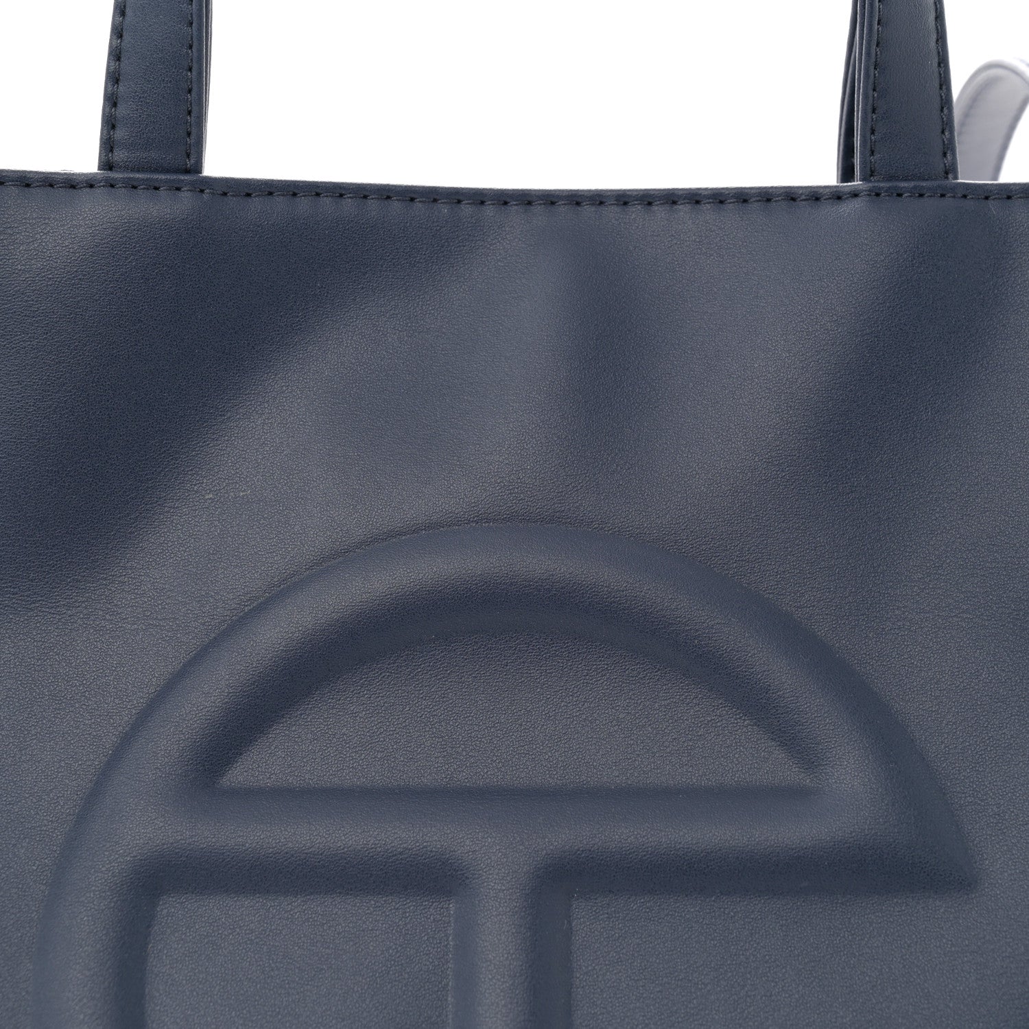 Telfar Vegan Leather Medium Shopping Bag Navy 8 of 11