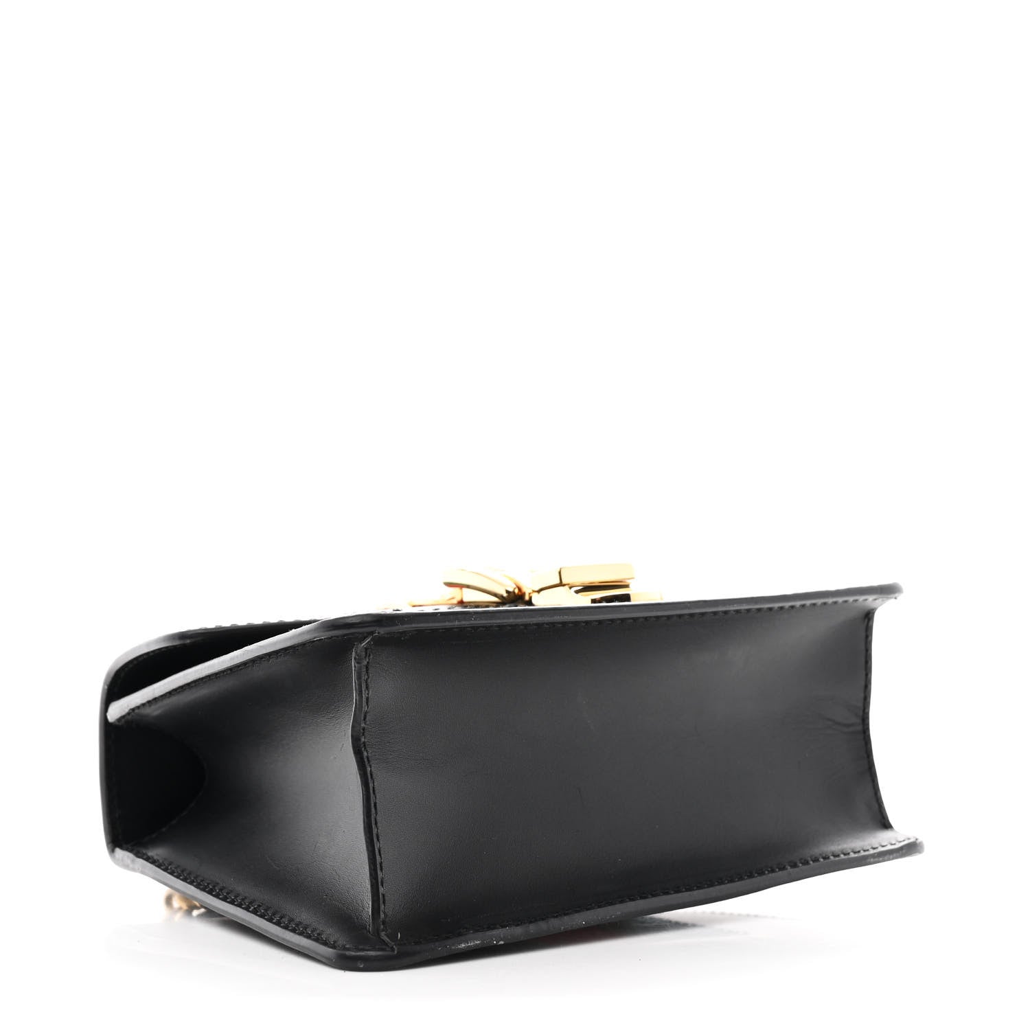Gucci Calfskin Mini Sylvie Chain Shoulder Bag Black 4 of 10