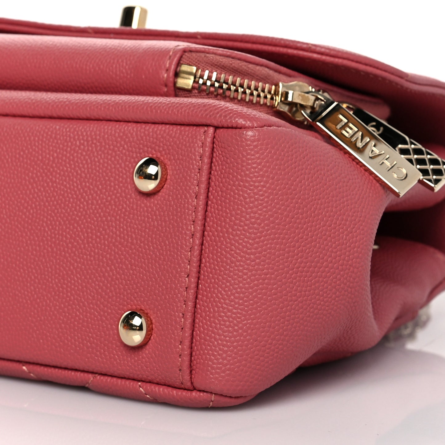 Caviar Quilted Small Business Affinity Flap Pink