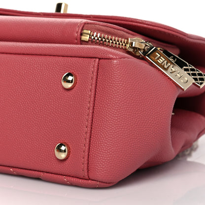 Chanel Caviar Quilted Small Business Affinity Flap Pink 10 of 11