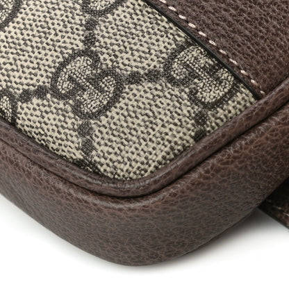 Gucci GG Supreme Monogram Web Ophidia Belted iPhone Case 85 34 Dark Brown 10 of 11